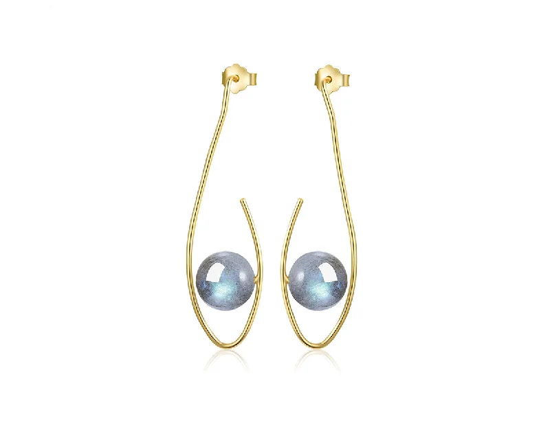 Hoop earrings with diamond-cut surfaces for added sparkle and shine-Bright Eyes Dangle Earring