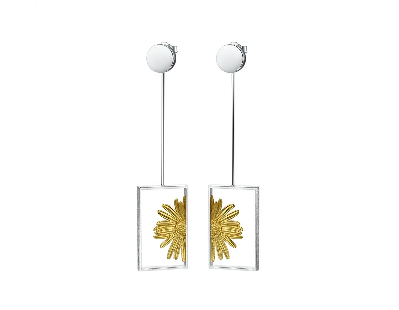 Best hoop earrings with gold-plated finishes for an affordable luxury vibe-Daisy in the Sun Earring