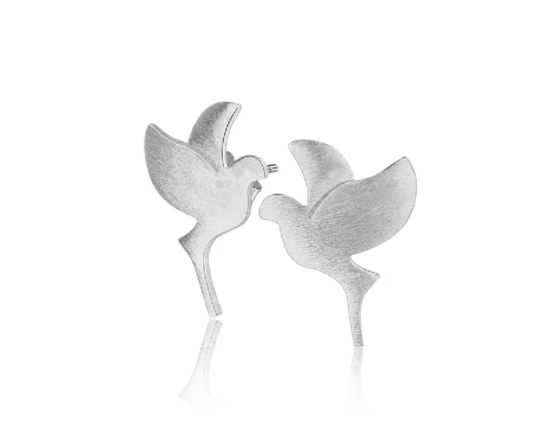 Best hoop earrings with asymmetrical designs for a fashion-forward, avant-garde look-Dove Stud Earring