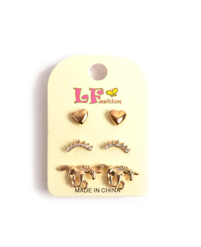 Best hoop earrings with geometric shapes for a modern and artistic appeal-Little Unicorn Earring