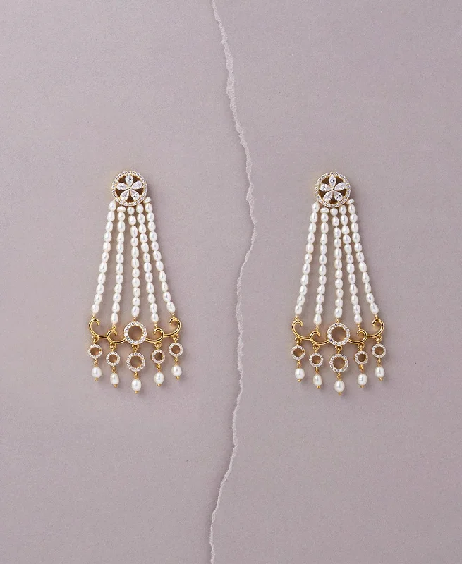 Large hoop earrings for a bold and statement-making fashion accessory-Pearl and Stone Chandeliers