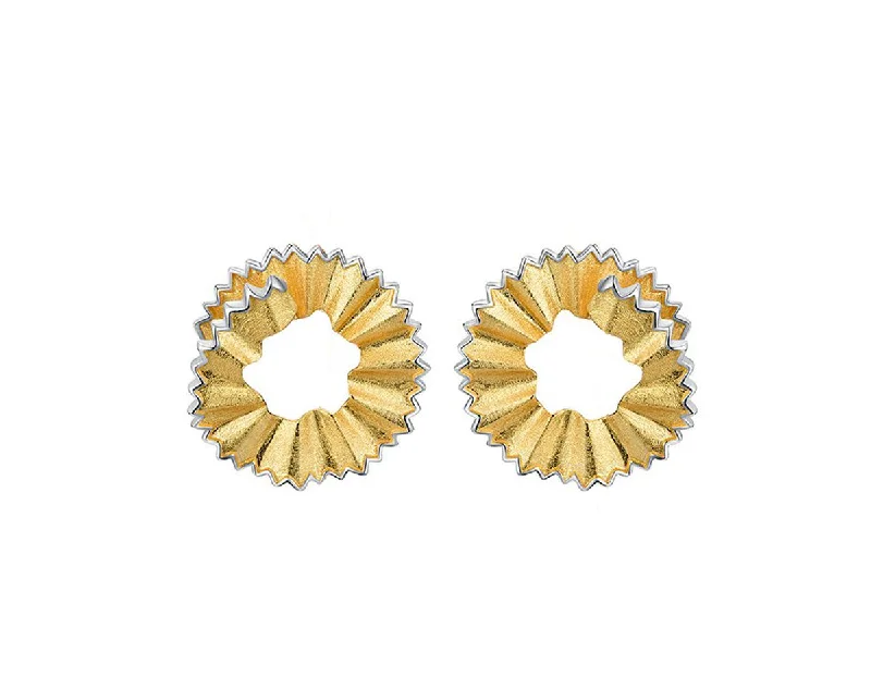 Hoop earrings with oversized designs for a bold, fashion-forward statement-Pencil Shavings Stud Earring