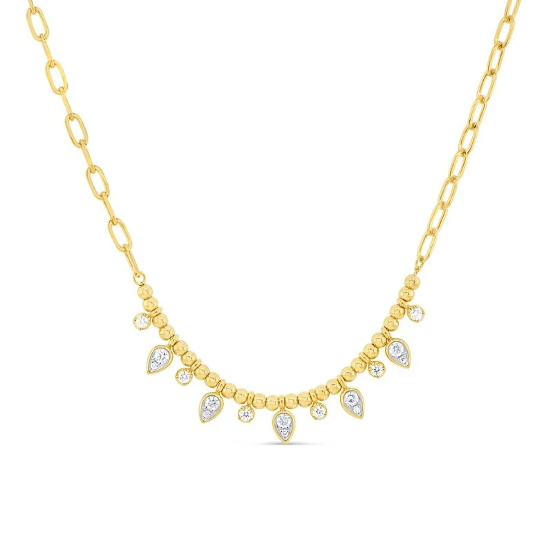 Necklaces and pendants with pearls for a classic and sophisticated touch-0.53ctw Diamond Choker Necklace