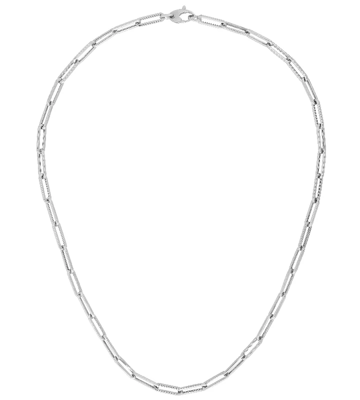 Best necklaces and pendants with silver chains for a sleek, timeless look-10K Gold 4.2mm Paperclip Chain