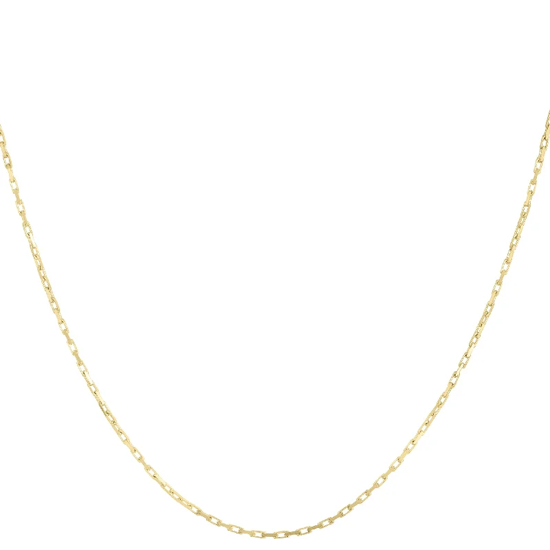 Best necklaces and pendants with crystal accents for a sparkling and elegant style-14K Gold 1.3mm French Cable Chain