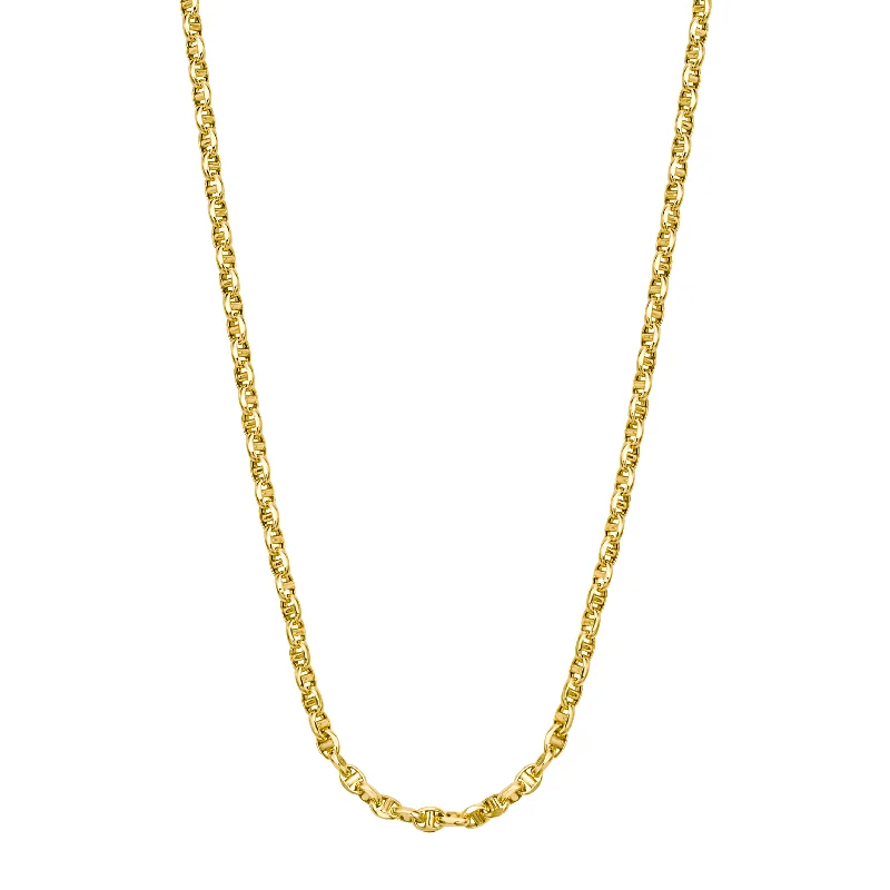 Elegant necklaces and pendants with gold chains for a chic, timeless appearance-14K Gold 3mm Lite Anchor Chain