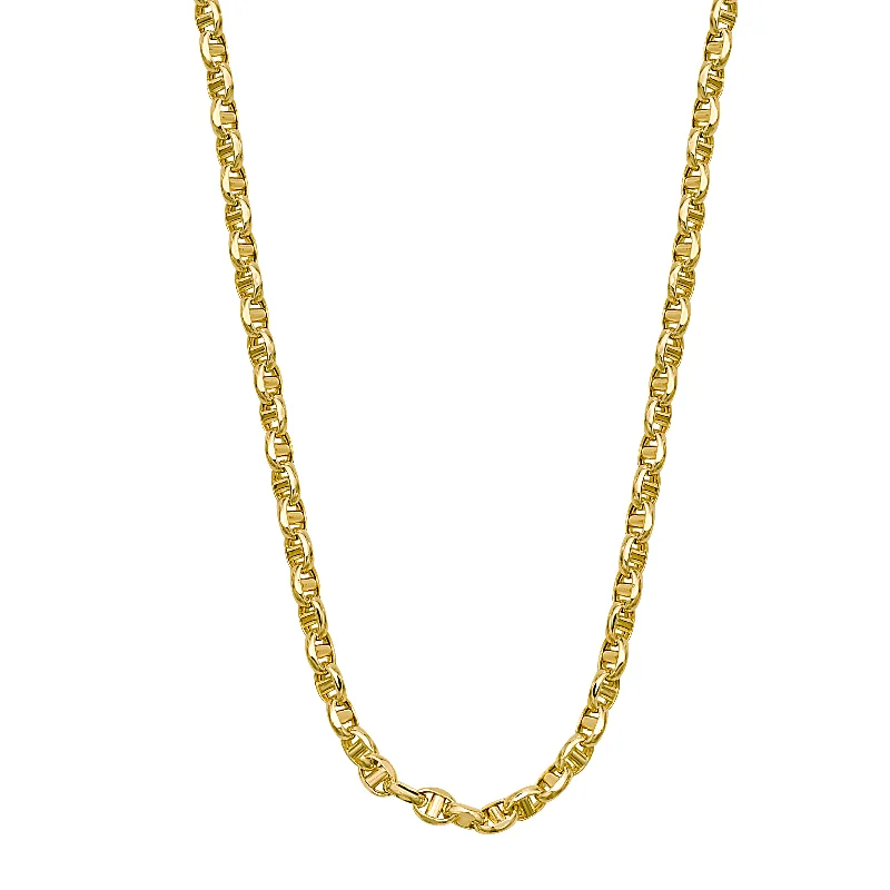 Stunning necklaces and pendants with sapphire gemstones for a luxurious blue hue-14K Gold 4.1mm Lite Anchor Chain