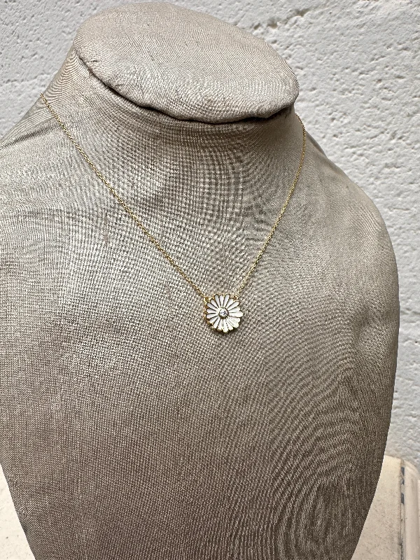 Best necklaces and pendants with minimalist pendants for a sleek, understated look-White Enamel Daisy Necklace