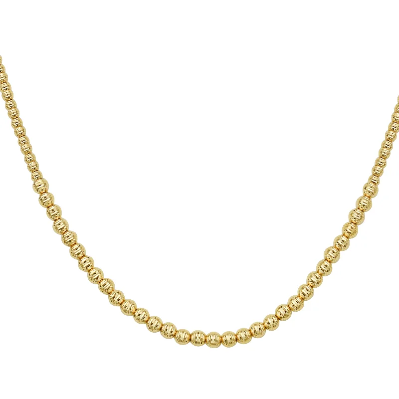 Necklaces and pendants with abstract shapes for a modern, creative appearance-14K Graduated Bead Necklace