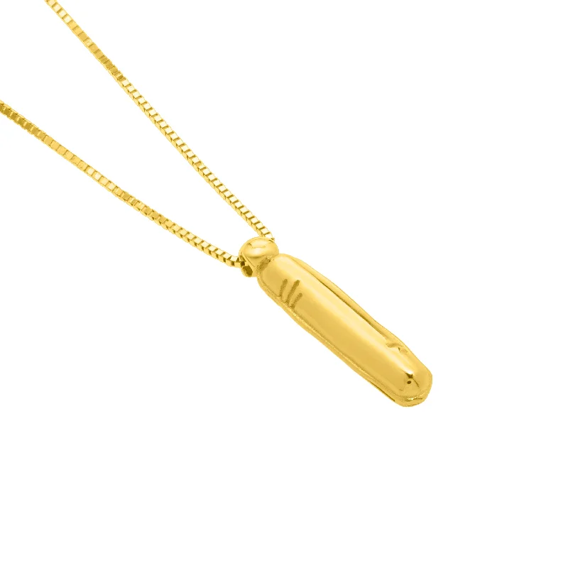 Beautiful necklaces and pendants with tree branch motifs for a nature-inspired design-14K Helium Initial I Pendant