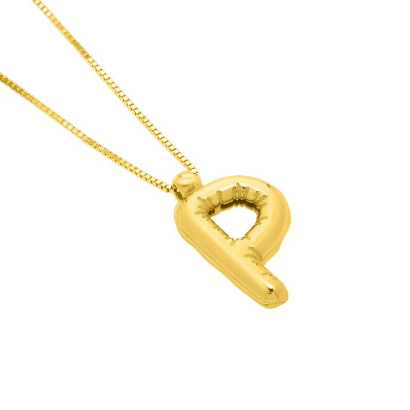 Best necklaces and pendants with oval pendants for a classic, elegant shape-14K Helium Initial P Pendant