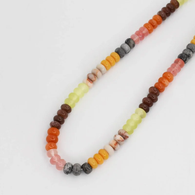 Beautiful necklaces and pendants with moon and star charms for a dreamy effect-Autum Gemstone Necklace by Treasure Jewels