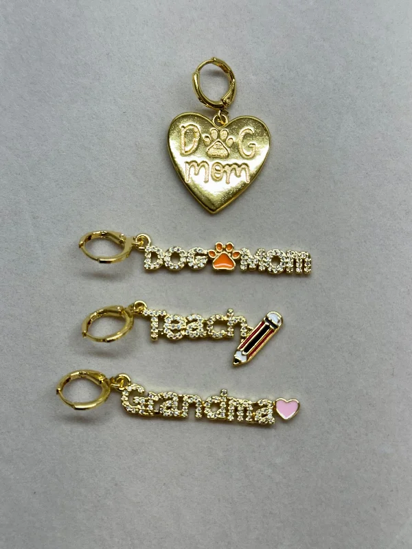 Unique necklaces and pendants with engraved messages for a sentimental gift-Title Charms by Treasure Jewels