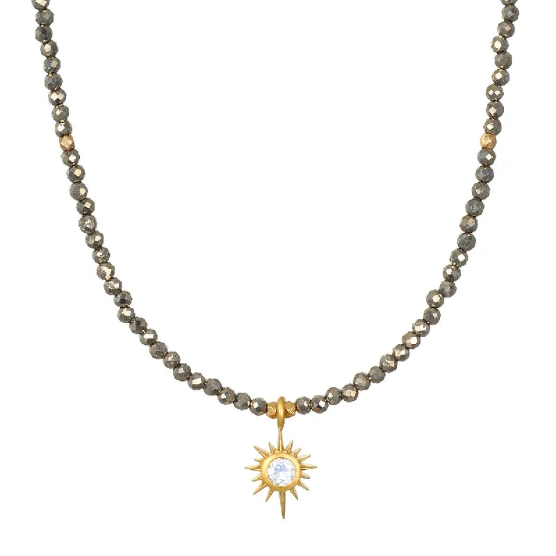 Best necklaces and pendants with opal and gold for a vibrant, luxurious contrast-Prosperity Pyrite Necklace