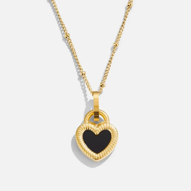 Best necklaces and pendants with matching earrings for a coordinated, elegant look-'Falling For You' Reversible Heart Necklace