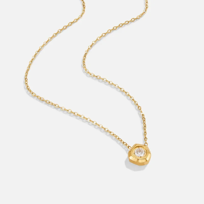 Best necklaces and pendants with matching earrings for a coordinated, elegant look-Gia Crystal & Gold Necklace