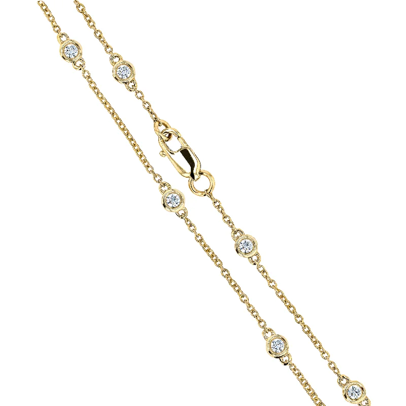 Beautiful necklaces and pendants with gemstone teardrops for an elegant effect-Lab Grown Diamond 7 Station Necklace