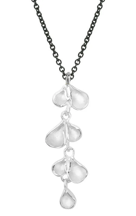 Elegant necklaces and pendants with infinity symbols for timeless designs-Long Petal Pod Pendant