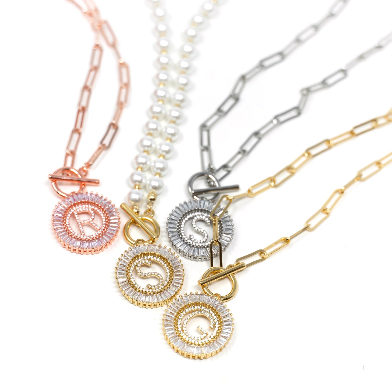 Necklaces and pendants with infinity love symbols for an eternal, romantic gesture-RTS: Paperclip Chain Radiant Initial Necklace