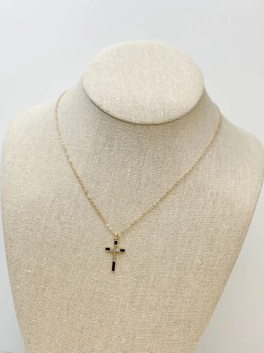 Best necklaces and pendants with oval pendants for a classic, elegant shape-Shine & Stone Cross Pendant Necklace