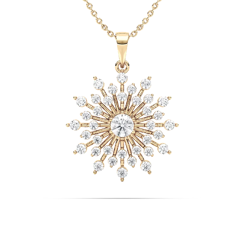 Best necklaces and pendants with layered designs for a chic, stacked look-Starburst Pendant