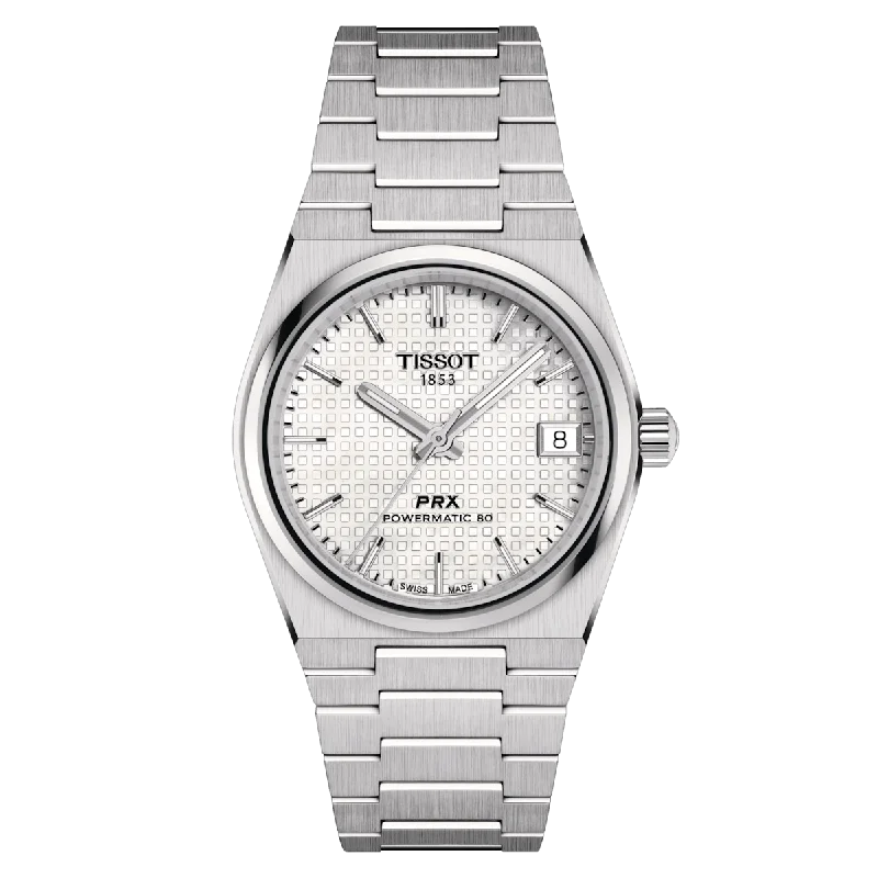 Necklaces and pendants with pearls for a classic and sophisticated touch-Tissot PRX Powermatic 80