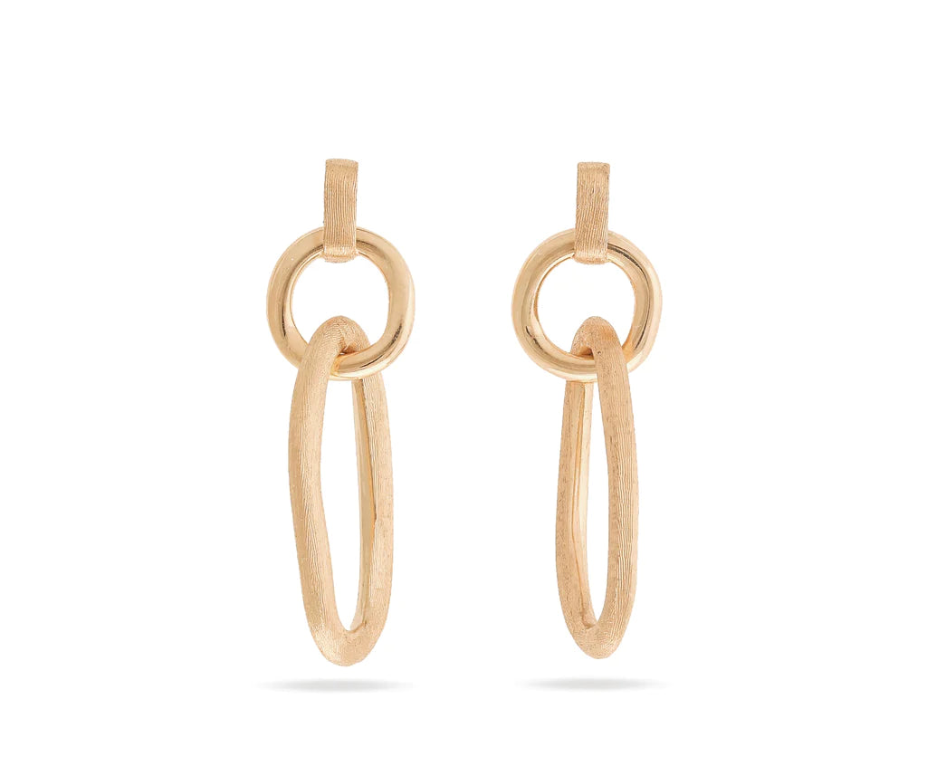 Adjustable Drop Earrings for Custom Fit -Marco Bicego Jaipur Link Double Drop Earrings