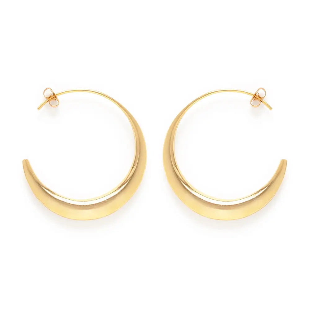 Clip On Drop Earrings for Non Pierced -Ancienne Hoop Earrings