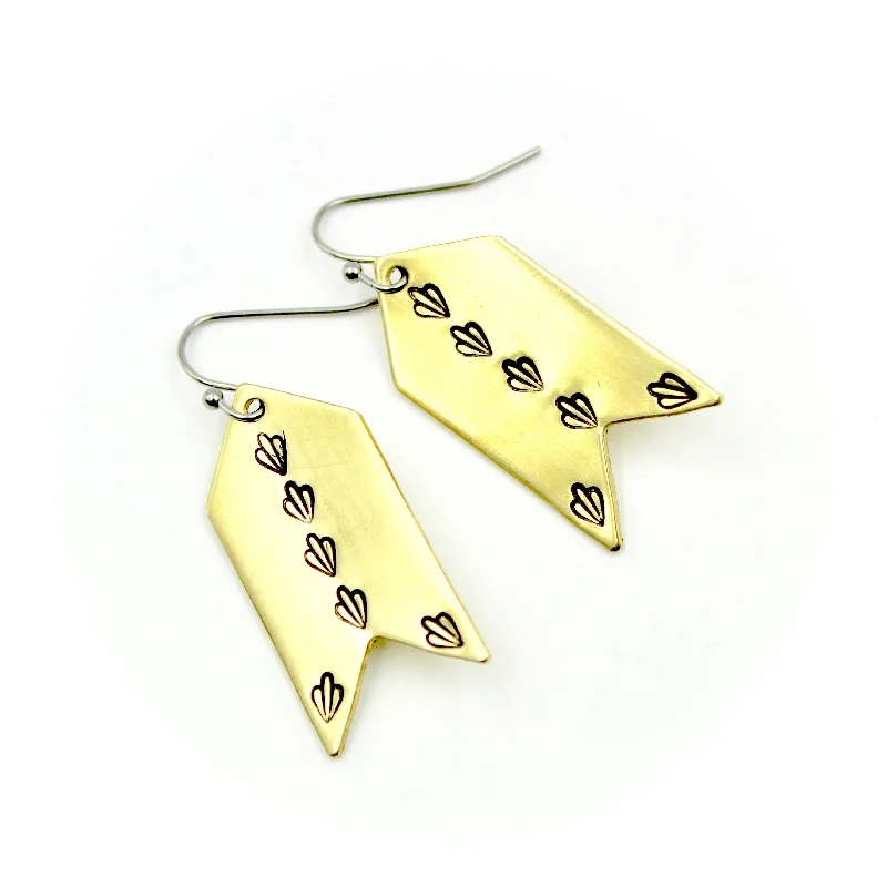 Drop Earrings for Graduation Day -Arrow Dangly Earrings