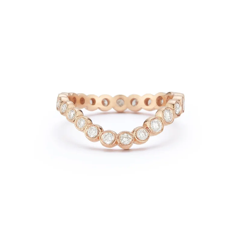 Bubble Wave Diamond Ring