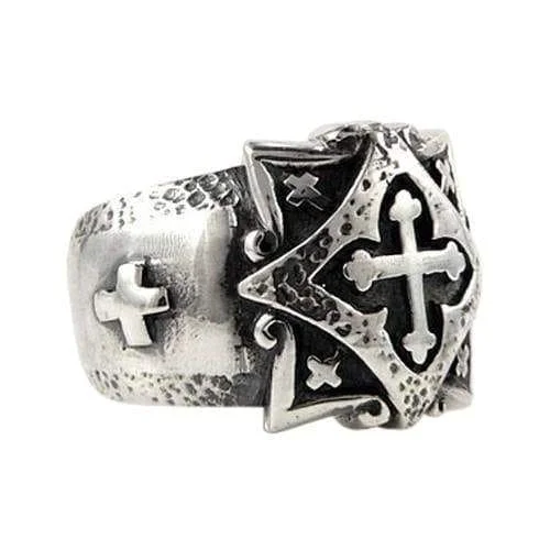 Celtic Cross 925 Sterling Silver Ring