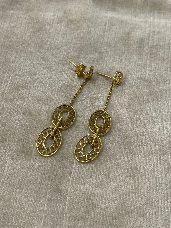 Drop Earrings for Formal Attire -Chimento 18k .01tw Olimpia Earrings