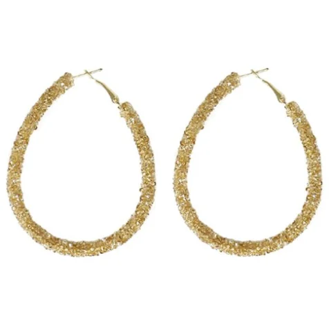 Drop Earrings for Valentine's Day -Gold Demi Earrings