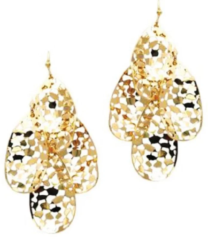 Drop Earrings for Graduation Day -Gold Tegan Earrings