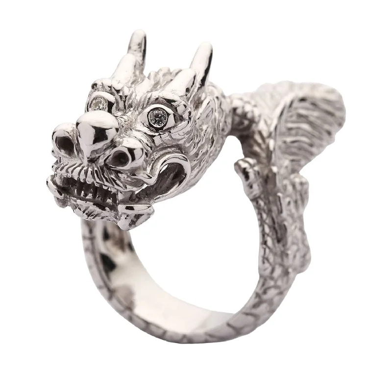 Handmade Silver Dragon Ring