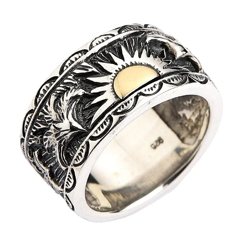 Indian Sterling Silver Men's Band Ring