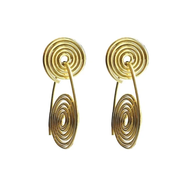 Nickel Free Drop Earrings for Safety -Infinity Swirl Dangle Earrings