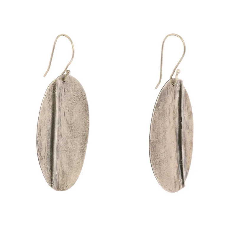 Drop Earrings for Office Wear -Leaf Silver Earrings