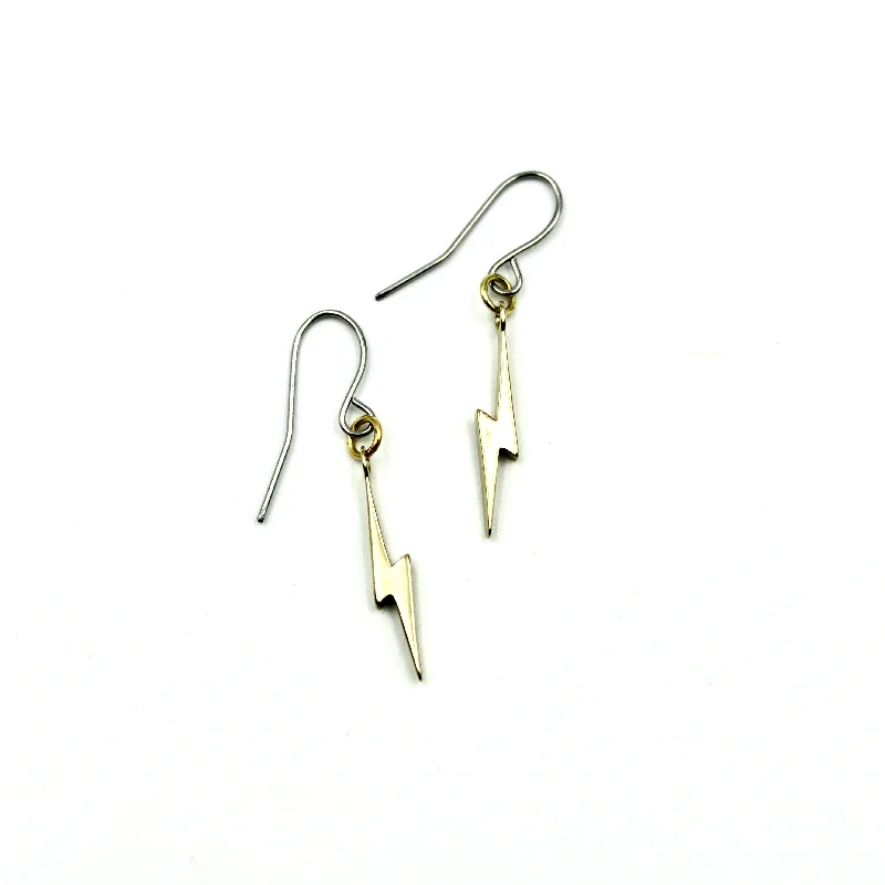 Small Drop Earrings for Delicate -Lightning Bolt Earrings