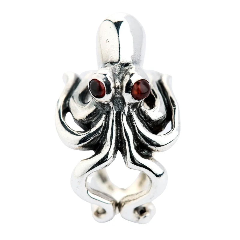 Sterling Silver Octopus Ladies Ring