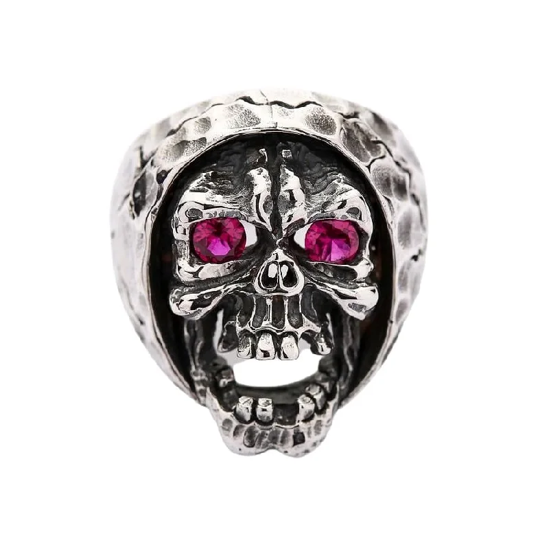 Red Eyes Skull Devil Ring