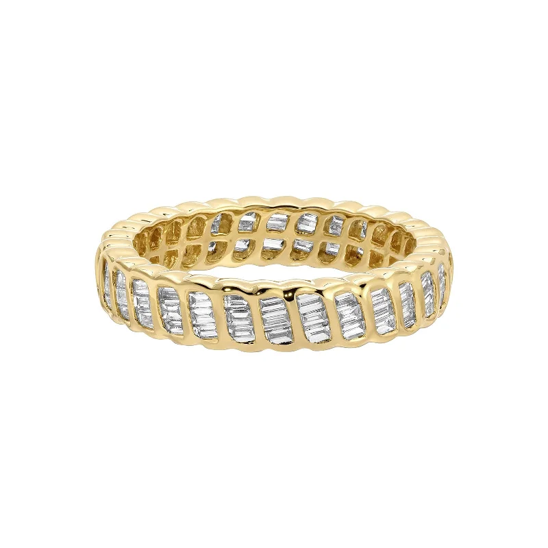 Zoe Ring - Thin Baguette Diamond